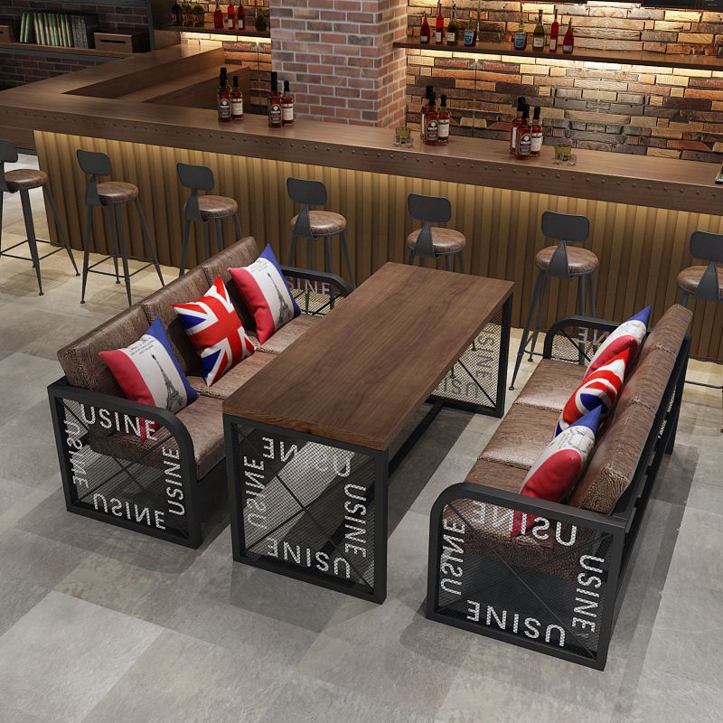 Industrial Dining Table Pine Solid Wood Table with Trestle Base for Home Kitchen Dinner Clearhalo ' dining_table' 'Dining Tables & Seating' 'Dining Tables' 'furn' 'furn_dining_table' 'Furniture' 'furniture_dining_table' 'Kitchen & Dining Furniture' 'kitchen&dining_furn' 'kitchen' 'kitchen_dining_table' 1200x1200_cc83fd05-581f-4d98-9c96-5e4eecf8b7bb