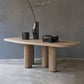 Oak Solid Wood Dining Table Tripod Base Dining Table for Dining Room Clearhalo 'Dining Tables & Seating' 'Dining Tables' 'dining_table' 'furn' 'furn_dining_table' 'Furniture' 'Kitchen & Dining Furniture' 1200x1200_cc861292-b278-400c-aa19-87b5700a59a8