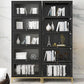 Glam Manufactured Wood Standard Bookcase Vertical Bookcase with Glass Doors Clearhalo 'Bookcases' 'furn' 'furn_bookcases' 'Furniture' 'furniture_bookcases' 'kitchen' 'kitchen_bookcases' 'Living Room Furniture' 'Office Furniture' 1200x1200_cc866a47-47a6-480b-af86-bc8c20e2c462