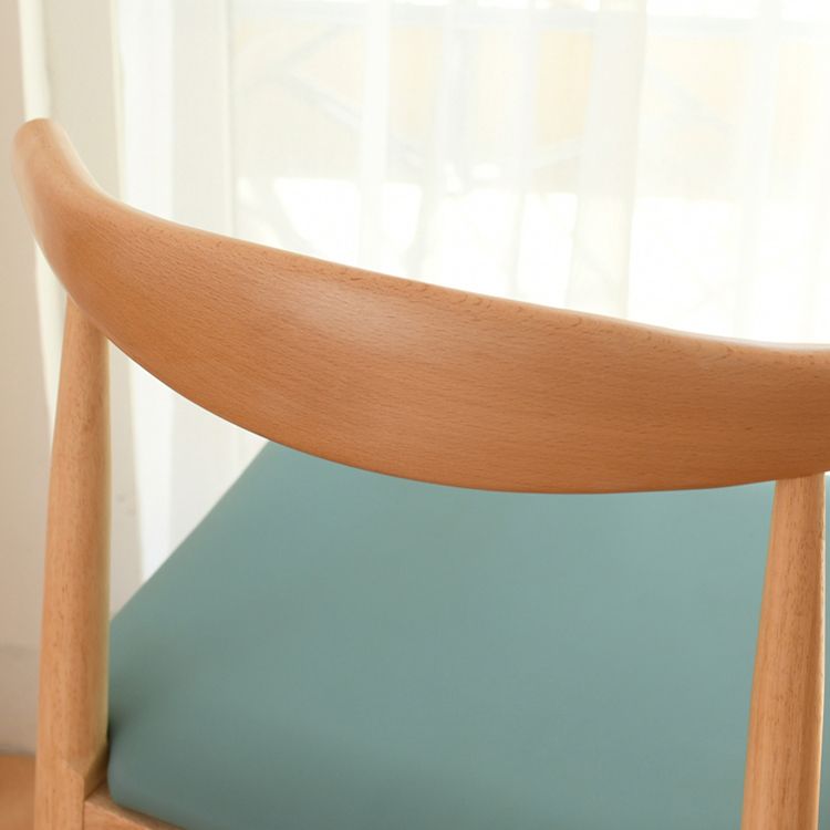 Scandinavian Rubberwood Open Side Chair Multi-color Dining Chair with 4 Legs Clearhalo ' kitchen&dining_furn' 'Dining Chairs' 'Dining Tables & Seating' 'dining_chair' 'Furniture' 'furniture_dining_chair' 'Kitchen & Dining Furniture' 'kitchen' 1200x1200_cc873e0f-2c51-47fc-a632-981111ba68b5