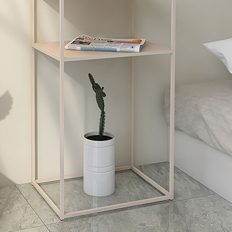 2 ripiani del comodino da comodino da comodino industriale, 27,6 "di altezza