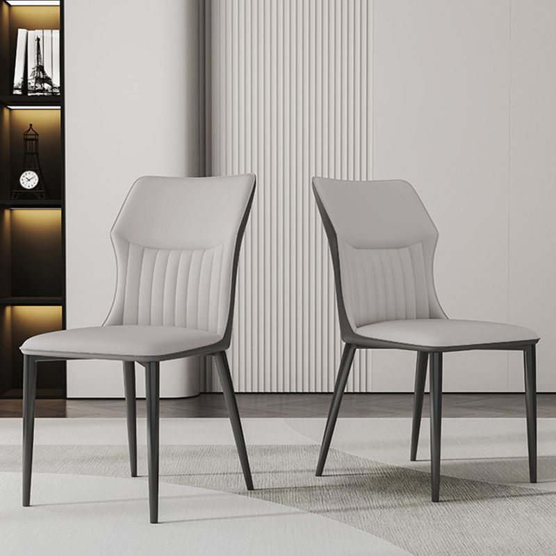 Industrial Upholstered Armless Chair Kitchen Wingback Side Chair Clearhalo 'Dining Chairs' 'Dining Tables & Seating' 'dining_chair' 'furn' 'furn_dining_chair' 'Furniture' 'Kitchen & Dining Furniture' 1200x1200_cc878fd9-0f79-40f5-9ba5-b5f40620a764