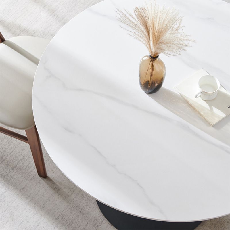 Set da pranzo in pietra moderno con cornice in legno 1/2/3 pezzi set da pranzo rotondo