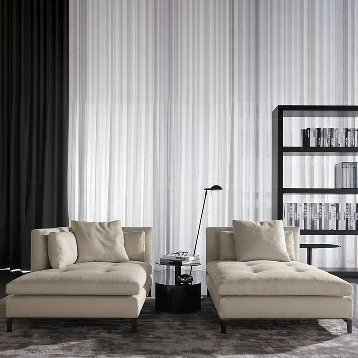 Living Room Chaise Square Arms Modern Chaise Lounge with Cotton Upholster Clearhalo 'Chairs & Seating' 'Chaise Lounge' 'chaise_lounge' 'furn' 'furn_chaise_lounge' 'Furniture' 'Living Room Furniture' 1200x1200_cc8bc5dd-6d2f-4406-b4a2-df4b57f4bfd9
