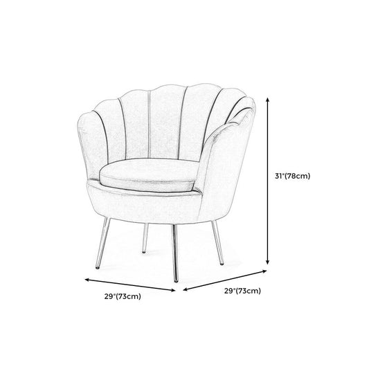 28.74" L x 28.74" W x 30.70" H Barrel Chair Sewn Pillow Back Accent Chair Clearhalo 'Accent Chairs' 'accent_chairs' 'Chairs & Seating' 'furn' 'furn_accent_chairs' 'Furniture' 'furniture_accent_chairs' 'Living Room Furniture' 1200x1200_cc8f8429-ed6d-4eb7-a98c-a096111e1cb4