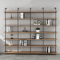 9.84"W Bookshelf Industrial Style Wall Mounted Bookcase for Home and Office