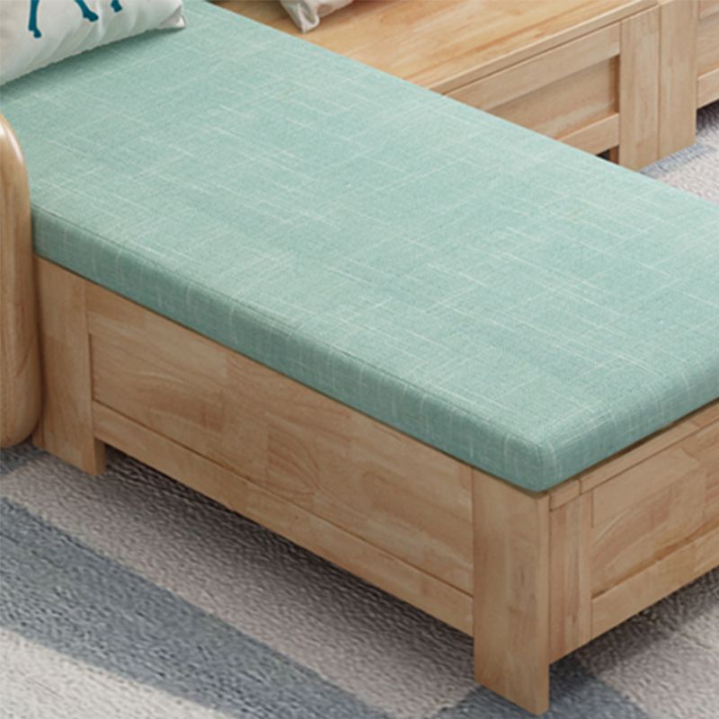 Noordse stof woonkamer bank chaise square arm kussens sofa bed