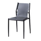 Designer Style Leather Coffee Shop Side Chair Solid Back Dining Chair Clearhalo ' kitchen&dining_furn' 'Dining Chairs' 'Dining Tables & Seating' 'dining_chair' 'furn' 'furn_dining_chair' 'Furniture' 'furniture_dining_chair' 'Kitchen & Dining Furniture' 'kitchen' 1200x1200_cc91a690-87e6-4bf2-9c2e-3c389866587b