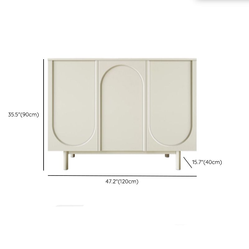 Sideboard di rettangolo moderno Rettangolo Sideboard di archiviazione in legno con porta