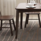 Rubberwood massief houten eettafel Moderne eettafel voor keuken