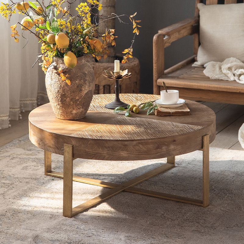 Solid Wood Coffee Table Block Natural Color Coffee Table for Living Room Clearhalo 'Coffee & Accent Tables' 'Coffee Tables' 'coffee_tables' 'furn' 'furn_coffee_tables' 'Furniture' 'Living Room Furniture' 1200x1200_cc934983-edd8-4d06-af86-cf7c22c2a628