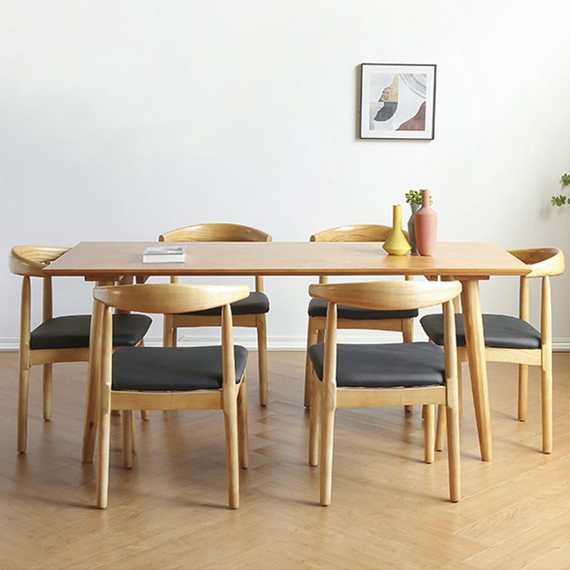 Modern Pine Wood Dining Set 1/2/3/5/7 stukken Natural Finish Dinette Set