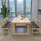 Rectangle Pine Solid Wood Table Modern Dining Table in Nature with Double Pedestal Clearhalo ' dining_table' 'Dining Tables & Seating' 'Dining Tables' 'furn' 'furn_dining_table' 'Furniture' 'furniture_dining_table' 'Kitchen & Dining Furniture' 'kitchen&dining_furn' 'kitchen' 'kitchen_dining_table' 1200x1200_cc950c49-de52-4670-8926-b4a46252e6aa