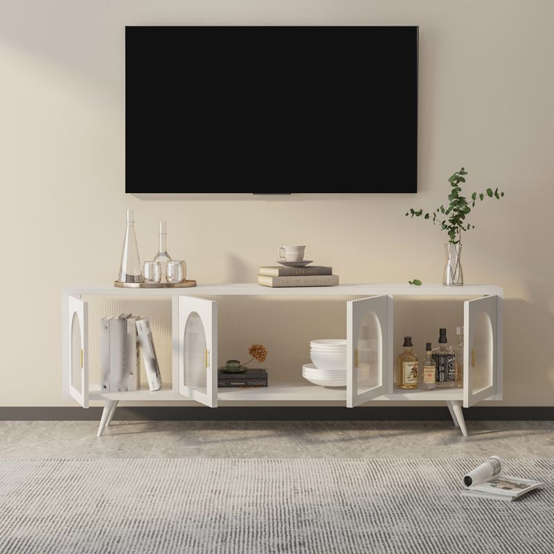 Industrial Metal TV Stand Home Enclosed Storage TV Cabinet with Glass Doors Clearhalo 'furn' 'furn_tv_stands_entertainment_centers' 'Furniture' 'Living Room Furniture' 'TV Stands & Entertainment Centers' 'TV Stands & Media Storage Furniture' 'tv_stands_entertainment_centers' 1200x1200_cc95735e-68ad-4387-9535-3edbfb2e5282