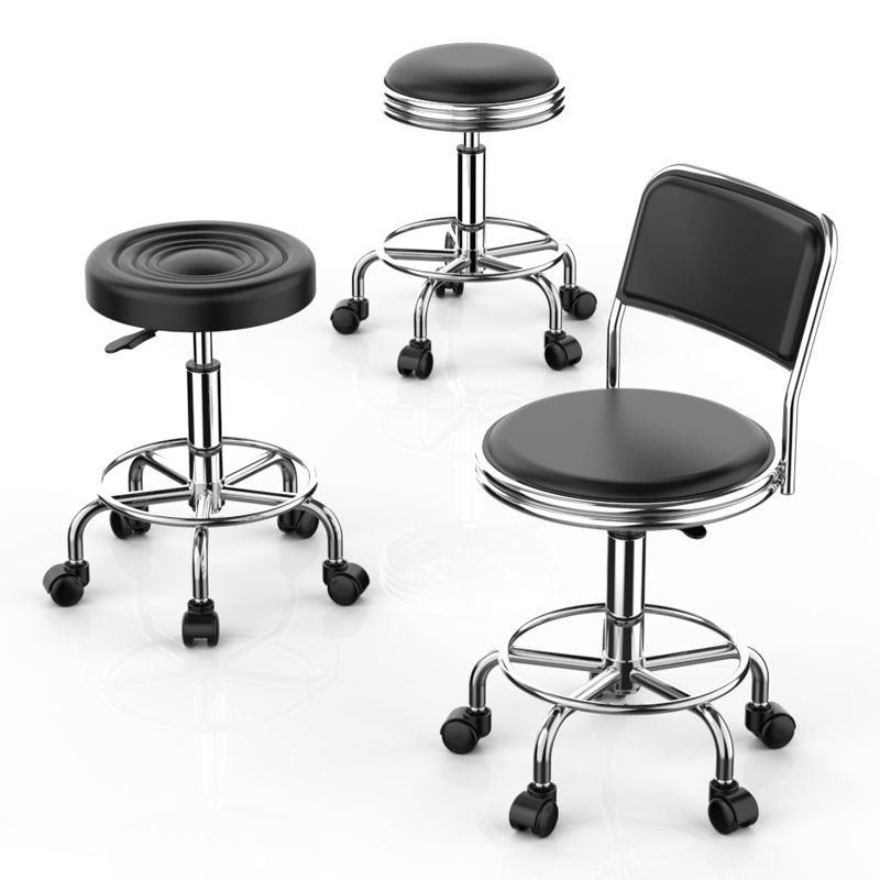 Modern Armless Liftable Counter Stool Iron Bedroom Bar Stool with Cushion and Pedal Clearhalo 'Bar Furniture' 'Bar Stools' 'bar_stools' 'furn' 'furn_bar_stools' 'furniture_bar_stools' 'Kitchen & Dining Furniture' 'kitchen&dining_furn' 'kitchen' 'kitchen_furn' Furniture' 1200x1200_cc96e760-7f85-4b81-a60f-01d9a0d06a2c