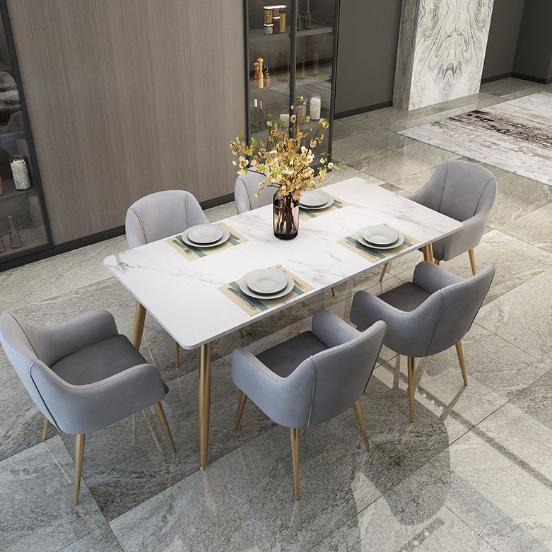 Glam Stone Dining Room Set 1/2/5/7 Pieces Dining Furniture Set /Separate Items Clearhalo 'Dining Room Sets' 'Dining Tables & Seating' 'dining_room_set' 'furn' 'furn_dining_room_set' 'Furniture' 'furniture_dining_room_set' 'Kitchen & Dining Furniture' 'kitchen&dining_furn' 'kitchen' 1200x1200_cc975033-79f9-4b50-a3eb-c1aae4563c58