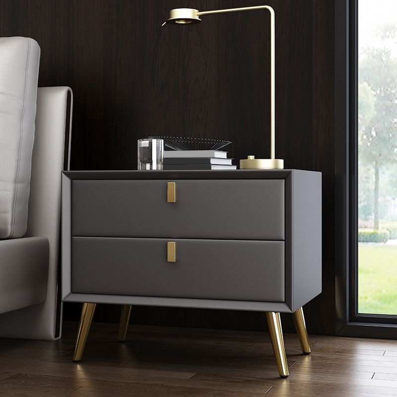 Mesa de noche contemporánea de la cama de madera sólida para el dormitorio