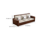 County Style Solid Wood Frame Sofa Cotton Blend Sofa and Chaise