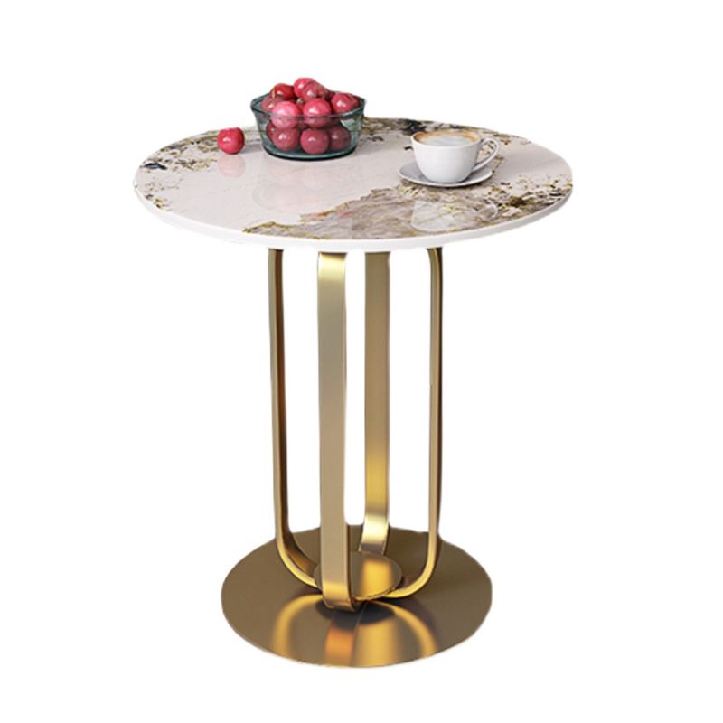 21.65-inch Tall Pedestal End Table Casual Round Stone Top Sofa Side Table Clearhalo 'Coffee & Accent Tables' 'End & Side Tables' 'end_side_table' 'end_side_tables' 'furn' 'furn_end_side_tables' 'Furniture' 'furniture_end_side_table' 'Living Room Furniture' 1200x1200_cc9c7c0f-4ef8-4082-b0d0-0f0af17ab0ad