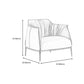 33.86"L x 33.06"W x 30.71"H Modern Tight Back Flared Arms Barrel Chair Clearhalo 'Accent Chairs' 'accent_chairs' 'Chairs & Seating' 'furn' 'furn_accent_chairs' 'Furniture' 'Living Room Furniture' 1200x1200_cc9d780f-044b-4661-b54f-b2381f493f4b