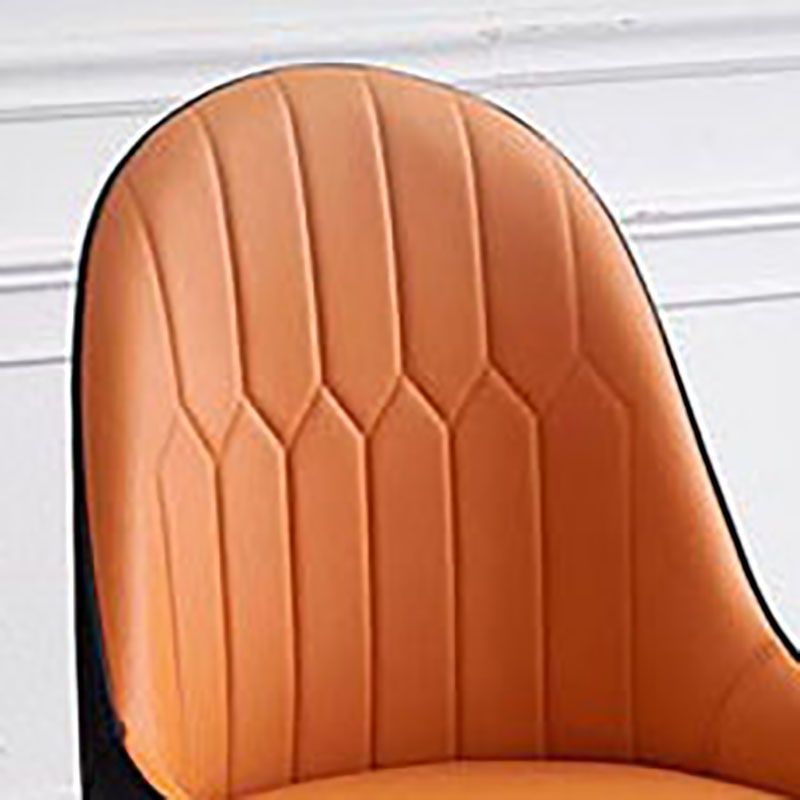 Scandinavian Design Arm Solid Back Dining Side Chairs Leather Dining Side Chairs Clearhalo ' kitchen&dining_furn' 'Dining Chairs' 'Dining Tables & Seating' 'dining_chair' 'furn' 'furn_dining_chair' 'Furniture' 'furniture_dining_chair' 'Kitchen & Dining Furniture' 'kitchen' 1200x1200_cc9dd965-2e6f-4088-a3d7-4d14a9263220