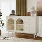 Armadi in stile glam Storage a buffet a buffet in legno con 3-cassetti