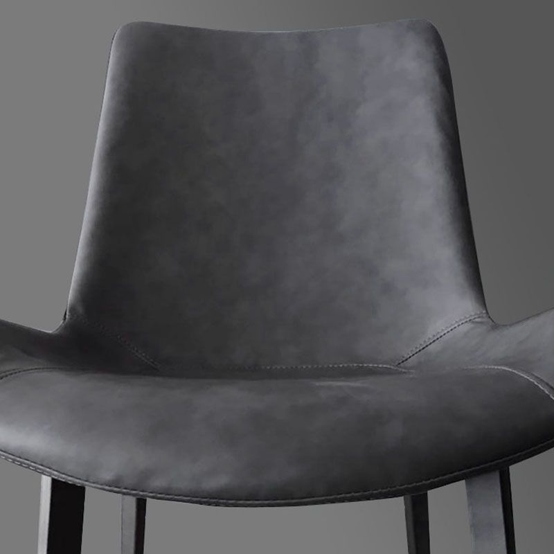 Industrial Metal Dining Side Chair Dining Room Solid Back Chair (Set of 2) Clearhalo ' kitchen&dining_furn' 'Dining Chairs' 'Dining Tables & Seating' 'dining_chair' 'furn' 'furn_dining_chair' 'Furniture' 'furniture_dining_chair' 'Kitchen & Dining Furniture' 'kitchen' 1200x1200_cc9eea77-d6e8-4a97-920d-efc878cf8b6a