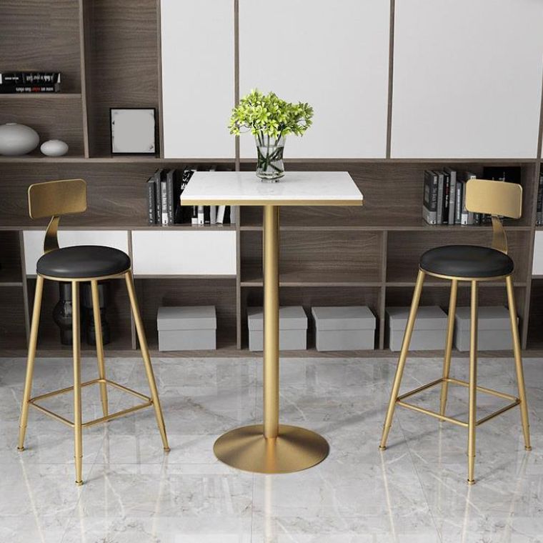 Glam Table and Stool Set 1/2/3/5 Pieces Bar Pub Table Set for Dining Room Clearhalo 'Bar Furniture' 'furn' 'furn_home_bar_bar_sets' 'Furniture' 'Home Bars & Bar Sets' 'home_bar_bar_sets' 'Kitchen & Dining Furniture' 1200x1200_cca14b77-d548-4982-a881-c2564581b37c