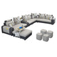Contemporary 6-seater Modular Sectional with Storage for Living Room
