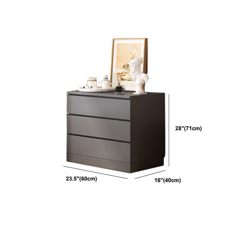 Torace contemporaneo cassa di stoccaggio grigio verticale con cassetto per camera da letto