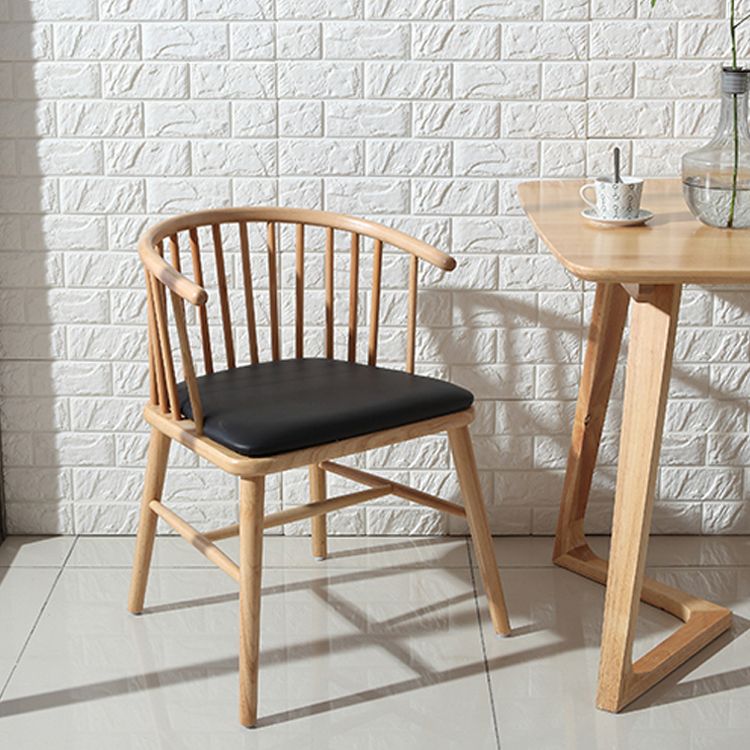 Contemporary Restaurant Dining Arm Chair Wood Windsor Back Dining Chair Clearhalo ' kitchen&dining_furn' 'Dining Chairs' 'Dining Tables & Seating' 'dining_chair' 'furn' 'furn_dining_chair' 'Furniture' 'furniture_dining_chair' 'Kitchen & Dining Furniture' 'kitchen' 1200x1200_cca7005e-ab24-4155-886c-c3a08bd8bd8c