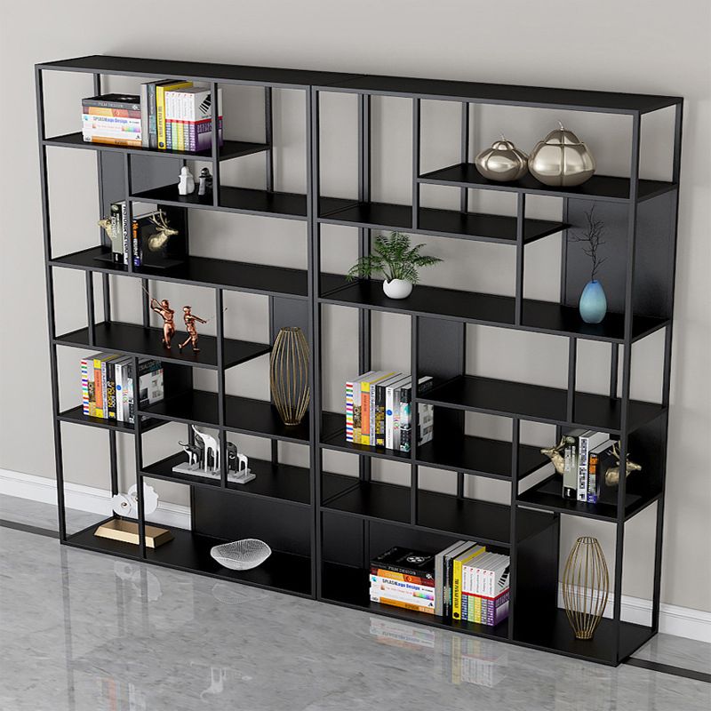 9.8" H Industrial Antique Finish Shelf Bookcase Etagere Metal Bookshelf
