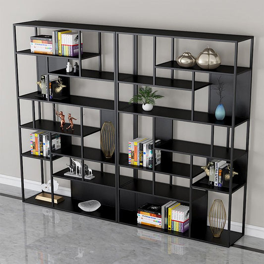 9.8" H Industrial Antique Finish Shelf Bookcase Etagere Metal Bookshelf