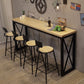 Pine Wood Bar Table Industrial Bar Dining Table with Sled Base in Black Clearhalo 'Bar Furniture' 'Bar Tables' 'bar_tables' 'furn' 'furn_bar_tables' 'Furniture' 'furniture_bar_tables' 'Kitchen & Dining Furniture' 1200x1200_cca8cd45-20d4-4a2c-918c-d70d235113d1