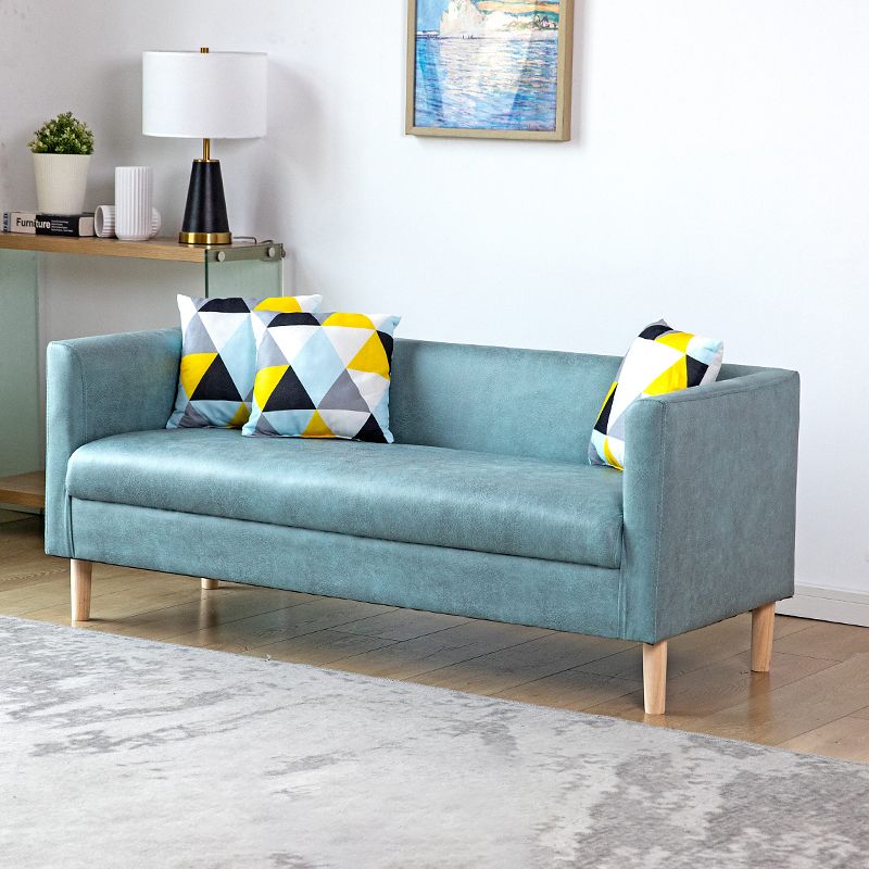 23.23" H Tuxedo Arm Sofa with Tight Back Sofa for Living Room, Apartment Clearhalo 'furn' 'furn_sofas' 'Furniture' 'furniture_sofas' 'kitchen' 'kitchen_sofas' 'Living Room Furniture' 'Sofa' 'sofas' 1200x1200_cca8ef48-f404-4d99-8b55-f39d9ed7e873
