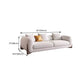 Stationary Sofa Apartment Square Arm Loveseat for Living Room