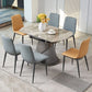 Zeitgenössisches Esszimmer-Set aus Stein, 1/2/5/7-teilig, Drehtisch-Möbel für Zuhause