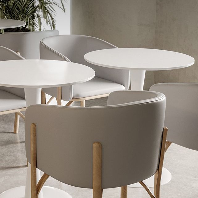 キッチン用のモダンな丸いダイニングテーブルセット1/3ピースダイニングセット