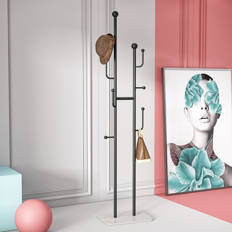 Glam Coat Hanger Metal No Distressing Free Standing Coat Rack - Clearhalo