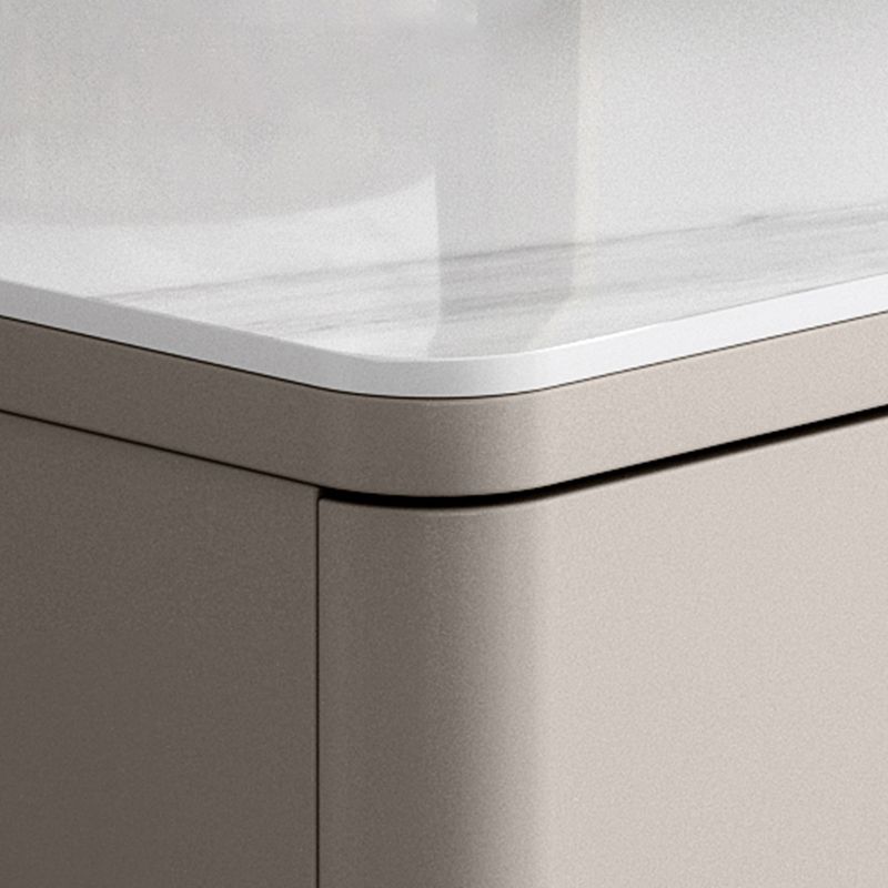 Glam Style Dining Buffet Stone Sideboard Table with Cabinets Clearhalo 'buffet_sideboard' 'Buffets & Sideboards' 'furn' 'furn_buffet_sideboard' 'Furniture' 'Kitchen & Dining Furniture' 1200x1200_ccabfe82-348a-420e-8404-f7425b0142d2