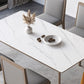 Modern Style Dining Table Sintered Stone 4 Legs Table for Home