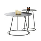 Mid-Century Modern Iron Coffee Table Set Black Finish Round Cocktail Table Clearhalo 'Coffee & Accent Tables' 'Coffee Tables' 'coffee_tables' 'furn' 'furn_coffee_tables' 'Furniture' 'Living Room Furniture' 1200x1200_ccaf9ec4-8752-4c9b-82bd-8ab4eb859875
