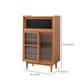Scheda laterale in legno con porta moderna minimalista marrone buffet sideboard