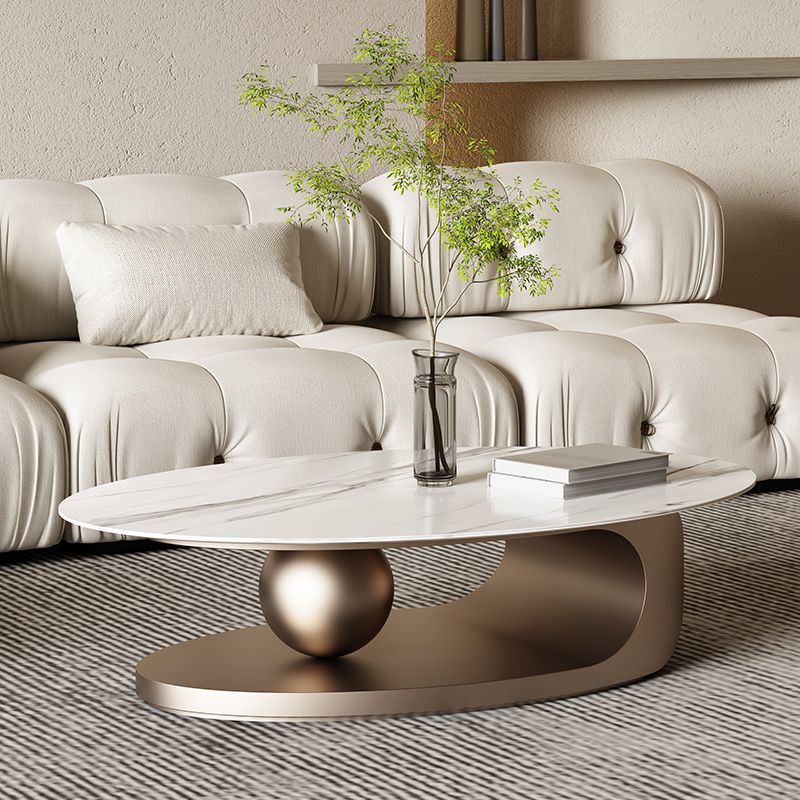 ストレージ付きの抽象石のコーヒーテーブル豪華な1シングルカクテルテーブル