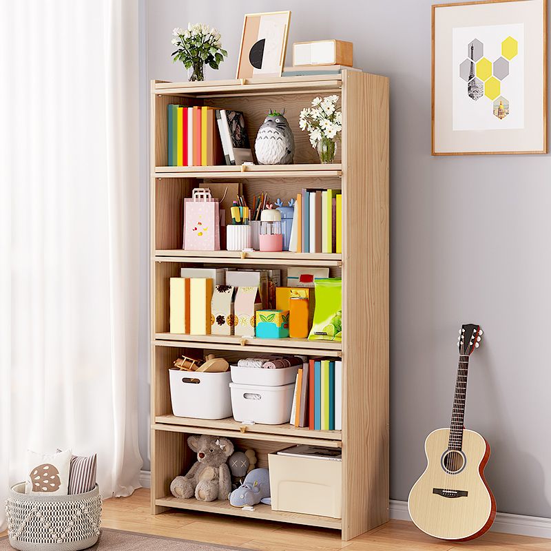 Natural Contemporary Cabinet, Solid Wood Accent Cabinet with Doors Clearhalo 'Cabinets & Chests' 'cabinets_chests' 'furn' 'furn_cabinets_chests' 'Furniture' 'Living Room Furniture' 1200x1200_ccb1d4a8-ac1b-4a13-b627-d4361c339015