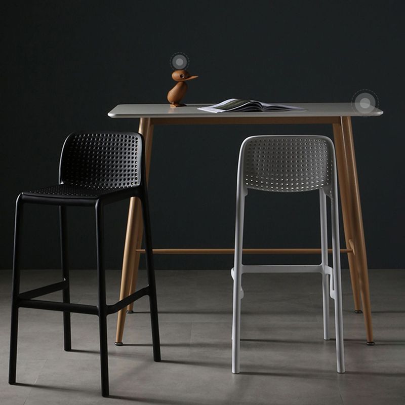 29.9 inch Plastic Contemporary Armless Stool Low Back Bar Stool for Restaurant Clearhalo 'Bar Furniture' 'Bar Stools' 'bar_stools' 'furn' 'furn_bar_stools' 'furniture_bar_stools' 'Kitchen & Dining Furniture' 'kitchen&dining_furn' 'kitchen' 'kitchen_furn' Furniture' 1200x1200_ccb2db8e-9447-4185-8680-f6c200176685
