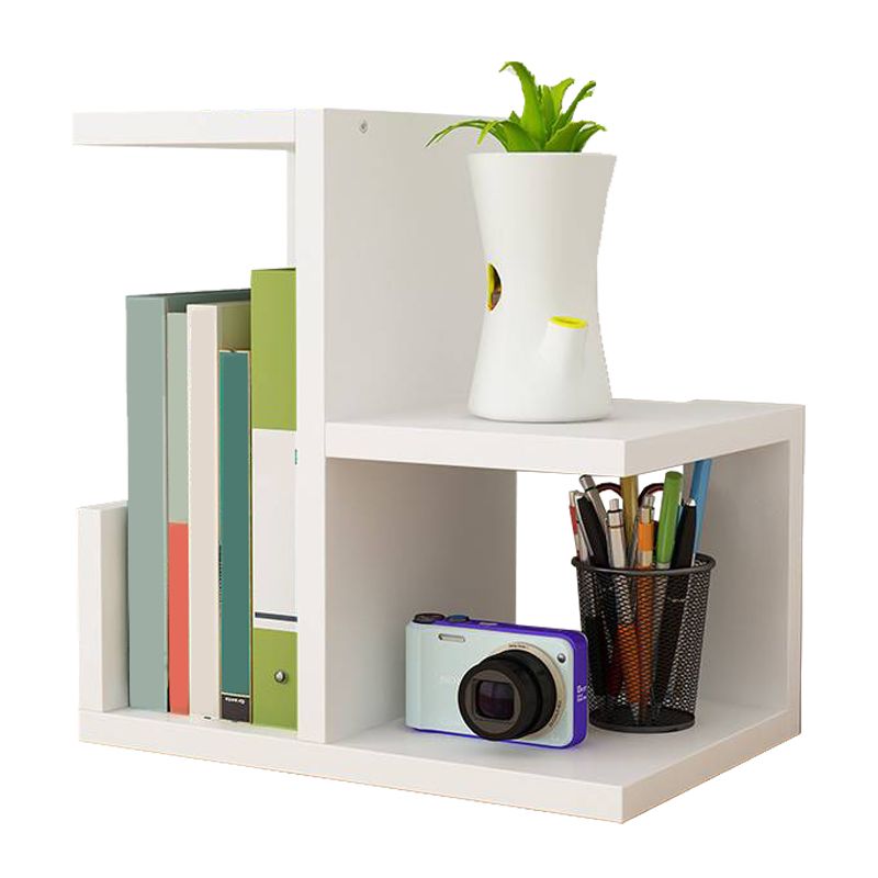 Estantería de estilo escandinavo abierta estantería de madera para la oficina