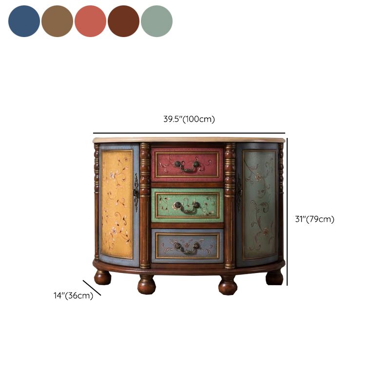 Comò in legno massiccio tradizionale cassettiera del torace con cassetti 3/4/5