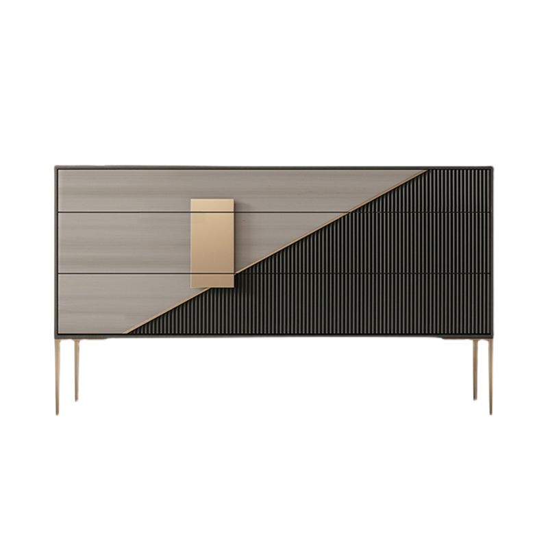 Klassiek Glam Combo-dressoir van eikenhout met opbergkast voor de slaapkamer