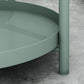 Round Metal Table Plate 4 Legs Base Tray Table Top Side Table